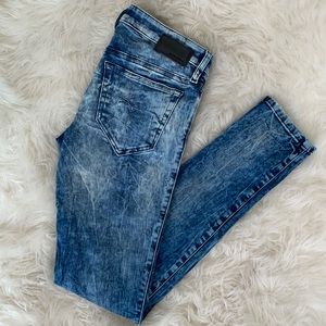 Diesel Super Slim Skinny Low rise destroyed jeans